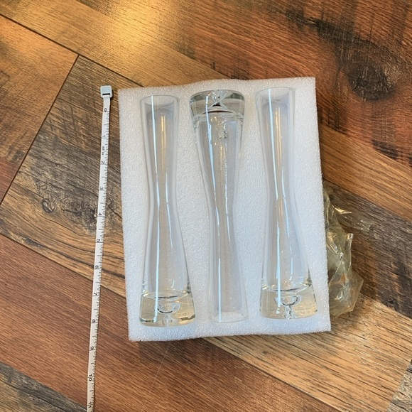 Glass Bud Vases for Centerpieces Set of 3 new 1.5 lb - Picture 3 of 5